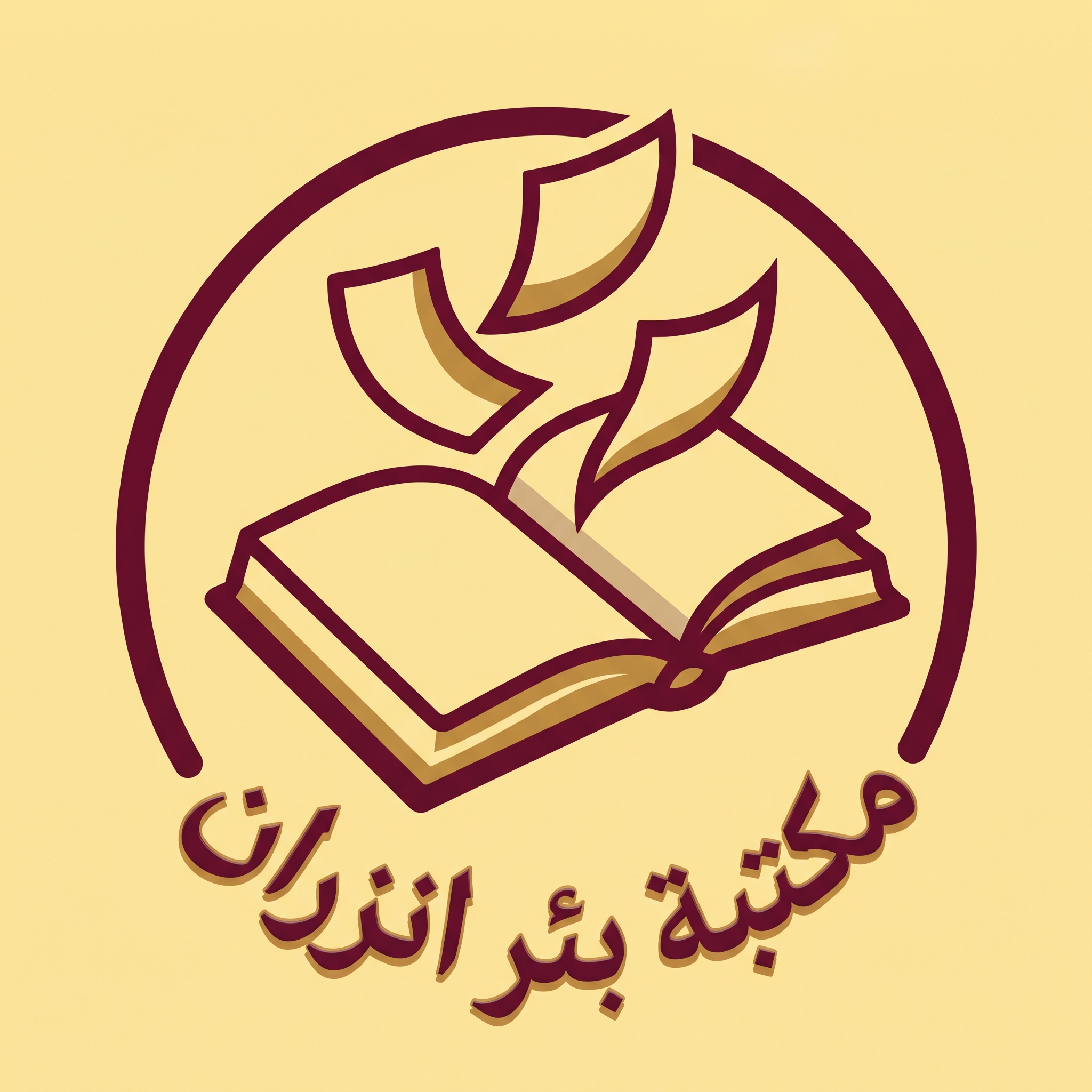 شعار مكتبة بئر انزران